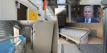 Cagliari, sopralluogo al mercato di piazza Nazzari: conto alla rovescia per il trasferimento