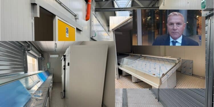 Cagliari, sopralluogo al mercato di piazza Nazzari: conto alla rovescia per il trasferimento