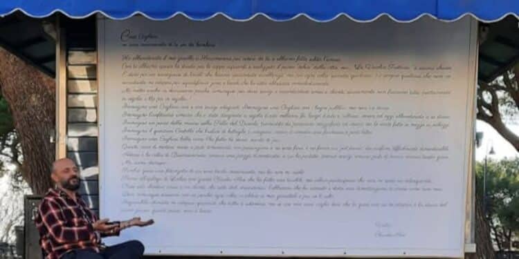 Chiusura del chiosco Luchia, Claudio Ara si scusa con una lettera scritta a mano e rassicura: “State sereni, non vi lascio”