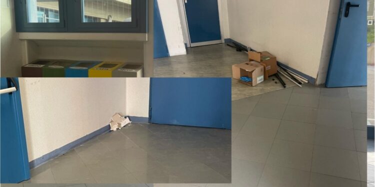 Cagliari, degrado all’ingresso della terapia intensiva del Brotzu