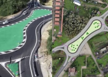 Gonnosfanadiga, una maxi rotatoria per far rallentare gli automobilisti: ecco il rendering di presentazione