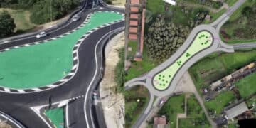 Gonnosfanadiga, una maxi rotatoria per far rallentare gli automobilisti: ecco il rendering di presentazione