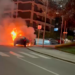 Cagliari, auto in fiamme: paura in via Dell’Abbazia -VIDEO