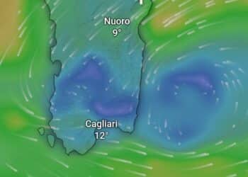 Allerta arancione sul Cagliaritano, in arrivo un vortice secondario: la situazione in diretta, possibili piogge intense
