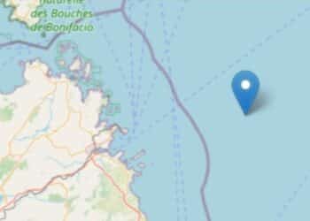 Terremoto al largo del Nord Sardegna, registrata una scossa di magnitudo ML 2.5