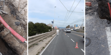 Cagliari, al via gli spettacolari interventi di Abbanoa sul ponte di Terramaini dopo la maxi perdita idrica