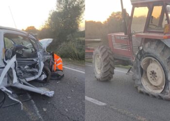Carbonia, incidente sulla Sp2: scontro tra furgone e trattore, traffico in tilt e strada chiusa
