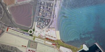 Cagliari, una grande piazza sul mare nella nuova Marina Piccola: maxi chiosco-ristorante al centro, anfiteatro e distretto della Vela