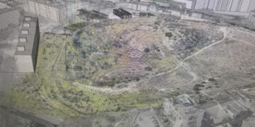 Cagliari, un ponte con ristorante e mercato rionale per “ricucire” il canyon vuoto di Tuvumannu: sotto palestre, bar e sale con vista su Tuvixeddu