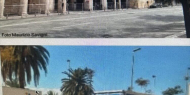 Cagliari, le due facce di via Roma: affollata di domenica, strozzata caotica e occupata dai camion in tutta la settimana