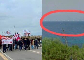 Villasimius, da cala Caterina e da Sant’Elia una distesa di pale eoliche in mare