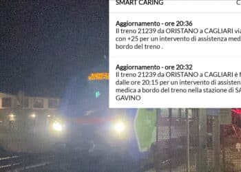 Malore sul treno Oristano-Cagliari, sanitari a bordo e ritardo