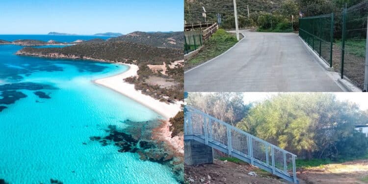 Tuerredda si fa bella: nuovi accessi al parcheggio e bagni