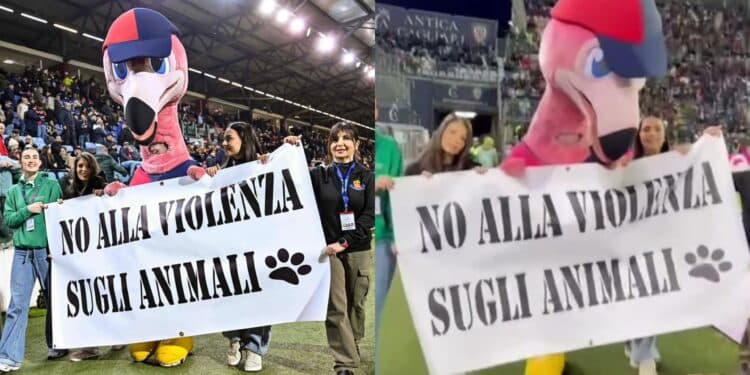 Anche il Cagliari scende in campo per sensibilizzare contro la violenza sugli animali