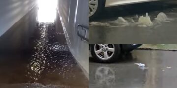 Assemini, sottopasso allagato e liquami in strada: una mattina di pioggia ha causato non pochi disagi