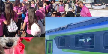 Il popolo rosa in viaggio verso Cagliari per la corsa dei record: treni presi d’assalto