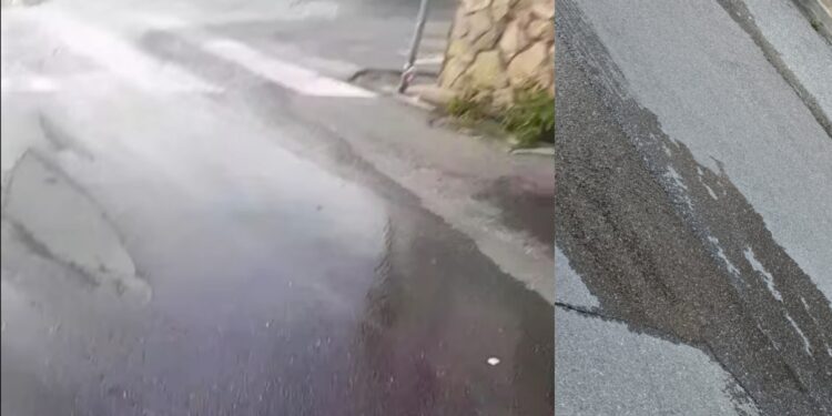 Fogne ko e pericolo cedimento dell’asfalto a Capoterra, allertati i vigili del fuoco