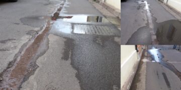 Samassi, ingente perdita idrica dopo i lavori per la messa in posa della fibra ottica