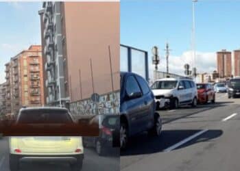 Asse Mediano, anche oggi il delirio: tamponamento con due mezzi che bloccano la carreggiata