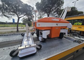 Monserrato, ecco il robot cinese che rileva la stratigrafia dell’assetto stradale