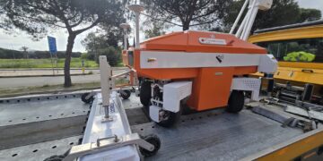 Monserrato, ecco il robot cinese che rileva la stratigrafia dell’assetto stradale