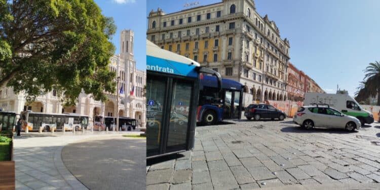 Cagliari, il Largo assediato dai bus e la nuova via Roma va in tilt: “Arretrare il cantiere o fare una rotatoria provvisoria”