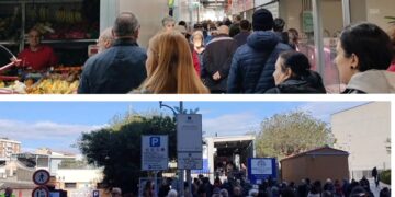 Cagliari, il nuovo volto del mercato provvisorio di Piazza Nazzari: ecco come si presenta