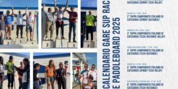 A Cagliari, dal 17 al 19 ottobre 2025, la spiaggia del Poetto sarà il cuore pulsante del Campionato Italiano Assoluto SUP Race e Paddleboard