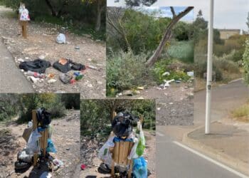 Ma che bella passeggiata da Calamosca al faro: “Guardate, la strada è letteralmente invasa da mesi dai rifiuti”