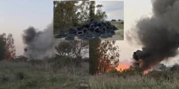 Selargius, gomme in fiamme a pochi passi dal centro abitato:”Forse un’organizzazione che agisce su tutto il territorio”