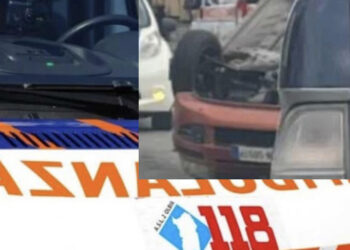 Cagliari, auto si ribalta in via Flavio Gioia: ferita una donna