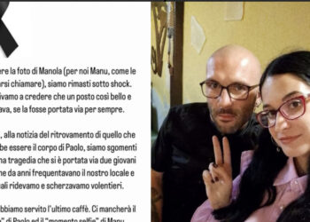 “L’ultimo caffè” servito a Paolo e Manola in un locale in via XX Settembre a Cagliari, il ricordo dei titolari: “Ci mancherà il “vocione” di Paolo ed il “momento selfie” di Manu”