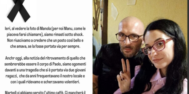 “L’ultimo caffè” servito a Paolo e Manola in un locale in via XX Settembre a Cagliari, il ricordo dei titolari: “Ci mancherà il “vocione” di Paolo ed il “momento selfie” di Manu”