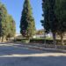 Sanluri, il restyling di piazza Mazzini assicura lunga vita ai cipressi storici