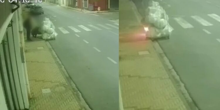 Sestu, incendiano sacchi di immondizia sul ciglio della strada alle 4 del mattino