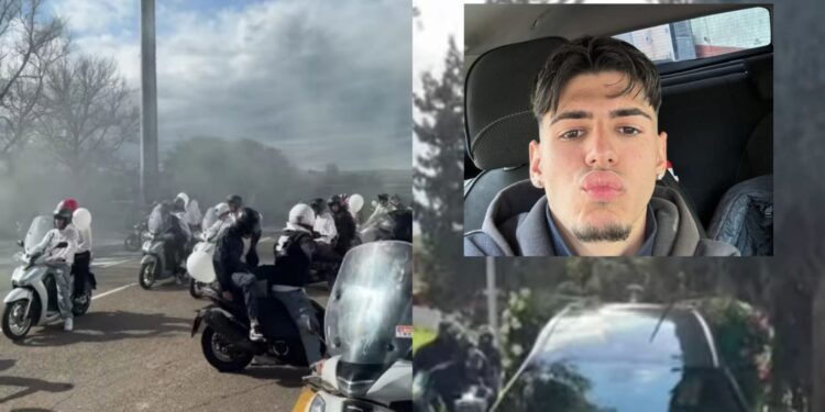 Sestu, l’ultimo saluto a Yuri Loi, il diciannovenne morto con la sua moto: “Non ti dimenticheremo mai”
