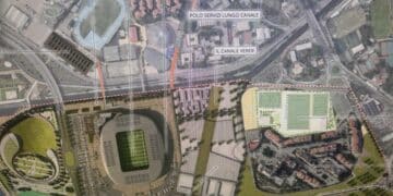 Sant’Elia, viale Ferrara da demolire: un parcheggio multipiano e un grande viale urbano, accanto al nuovo stadio e al palazzetto