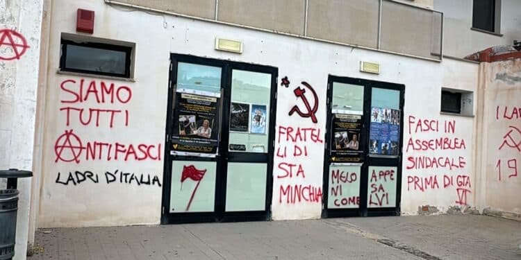 Al teatro di Ozieri spuntano minacce di morte e scritte intimidatorie contro Giorgia Meloni: “I cattivi maestri”