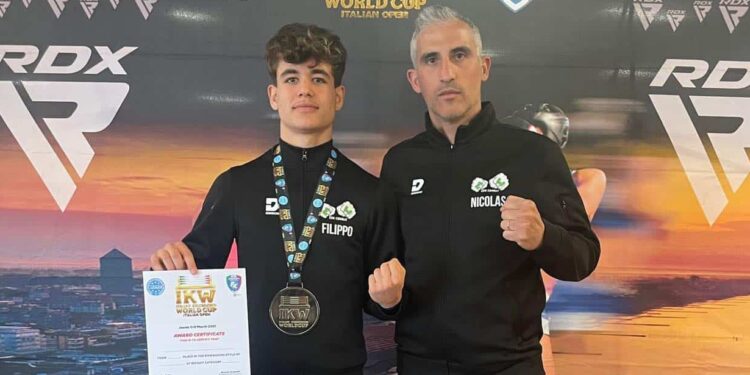 Uta festeggia il suo atleta Filippo Uda: secondo posto nella coppa del mondo