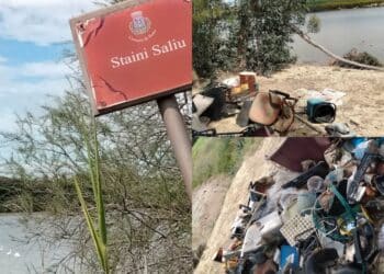 Sestu, tra i fenicotteri rosa una discarica di immondizia: a Stani Saliu l’inciviltà è di casa