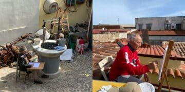Pittori en plein air alla Casa dei Centenari di Assemini: tra arte, tradizione e paesaggio