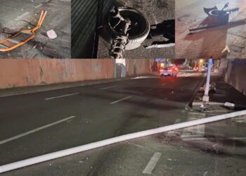 Cagliari, incidente lungo viale la Plaia: auto distrutta, illesi il conducente e un passeggero