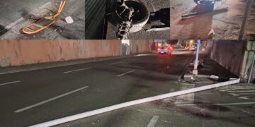 Cagliari, incidente lungo viale la Plaia: auto distrutta, illesi il conducente e un passeggero