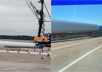 Olbia, svelato il “mistero” della pala eolica arrivata al porto qualche giorno fa