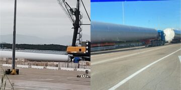 Olbia, svelato il “mistero” della pala eolica arrivata al porto qualche giorno fa