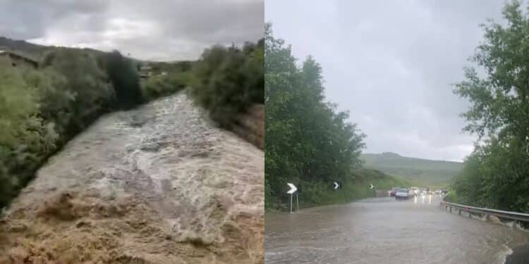 Mandas isolata, bomba d’acqua pazzesca in Trexenta: 80 mm di pioggia, devastate case e strutture comunali