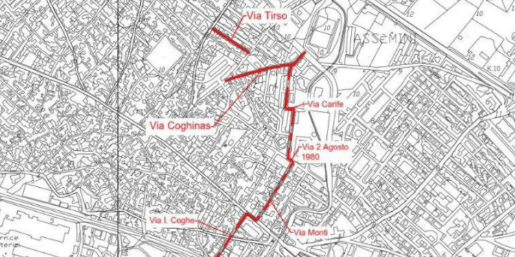 Assemini, collegamento delle nuove condotte in via Coghe