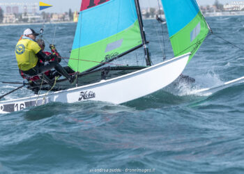 Piero Gessa e Roberto Dessy si aggiudicano la regata nazionale Hobie Cat 16 al Windsurfing Club Cagliari.