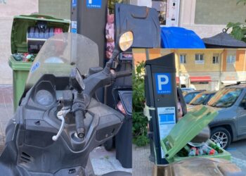 A Cagliari è caos rifiuti: “Urgente passare ad un altro sistema di raccolta, guardate cosa succede davanti a un bar in piazza Repubblica”