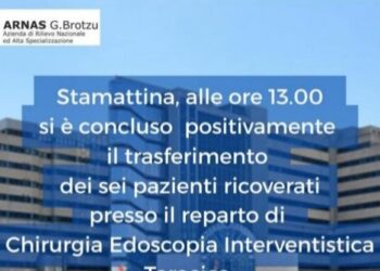 Cagliari, concluso il trasferimento dei pazienti dal Businco a San Michele: potranno ricevere già da stasera le visite dei loro familiari